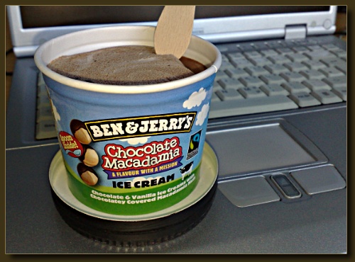 Ben and Jerry's chocolate macadamia