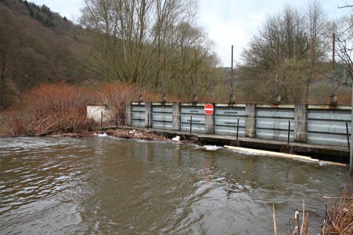 Wupper - Durchfahrt verboten am Auer Kotten