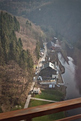 Haus Müngsten im Bau von oben