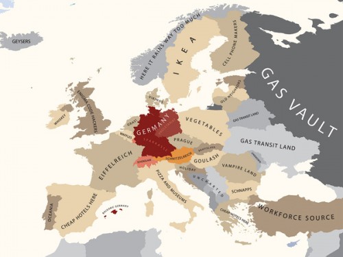 Europe According to Germany (c) Yanko Tsvetkov