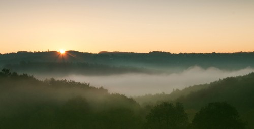 Wuppernebel am frühen Morgen